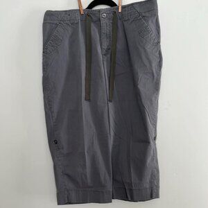 Woman's 16W Lee One True Fit Casual Capri w/ Roll Strap Leg Pockets Granola Girl